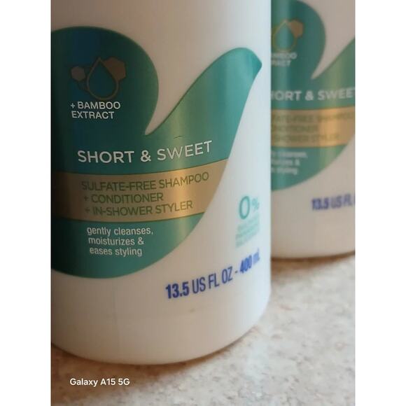 (2) Dove Love Your Chic Edge Short & Sweet Shampoo 13.5 Oz each - Picture 3 of 3